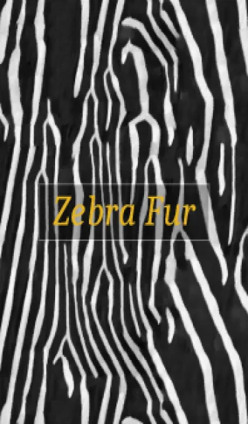 [LINE着せ替え] Zebra Fur 17の画像1