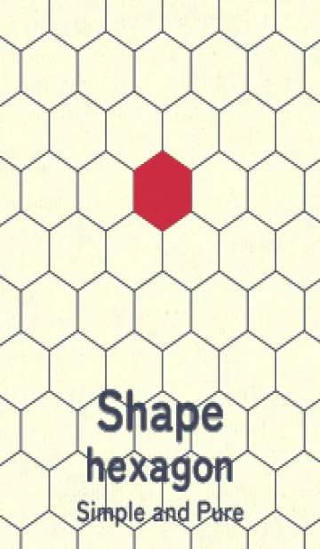 [LINE着せ替え] 六角形のきせかえ ペッパーレッドの画像1