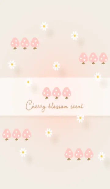 [LINE着せ替え] beige 桜の香り03_1の画像1