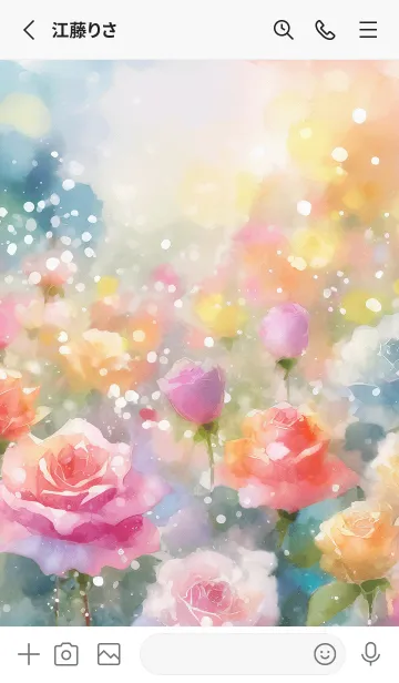 [LINE着せ替え] 薔薇(バラ)の花の着せかえ(R3693)の画像2