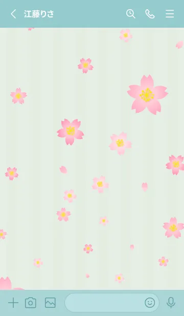 [LINE着せ替え] 桜舞う季節18の画像2