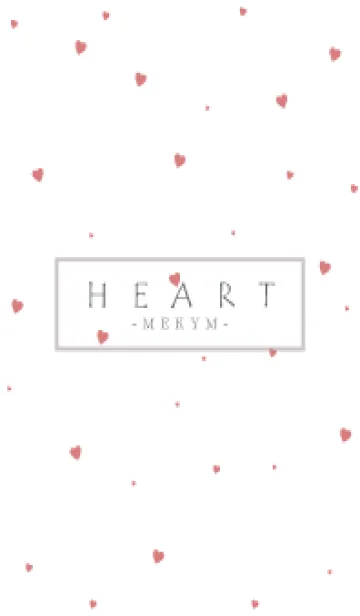 [LINE着せ替え] HEART-RED SIMPLE 5の画像1