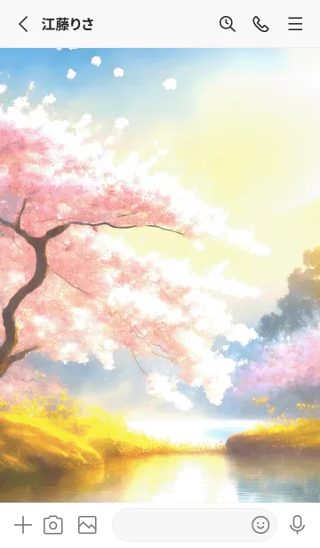 [LINE着せ替え] 優美な春の風景の着せかえ(Spring-380)の画像2