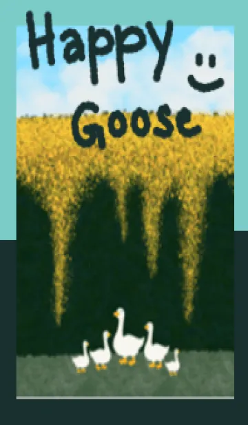 [LINE着せ替え] Happy goose！ Green1の画像1