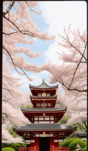 [LINE着せ替え] 浮世絵桜の季節 GuXPLの画像1