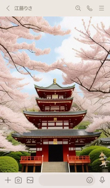 [LINE着せ替え] 浮世絵桜の季節 GuXPLの画像2