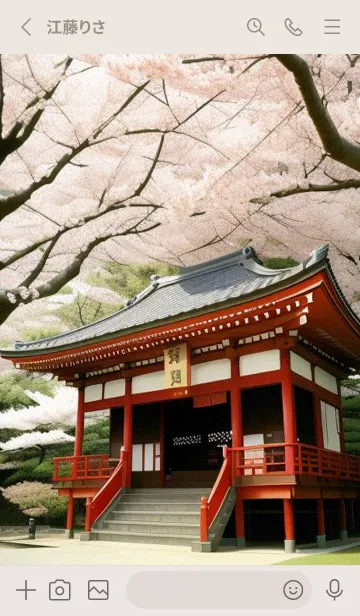 [LINE着せ替え] 浮世絵桜の季節 G1bxPの画像2