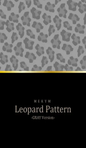 [LINE着せ替え] Leopard Pattern BLACK GRAY 14の画像1