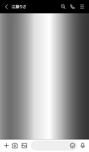 [LINE着せ替え] Simple Gradation -Silver 15-の画像2