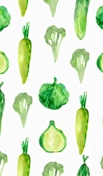 [LINE着せ替え] 【シンプル】お野菜の着せかえ#491の画像1
