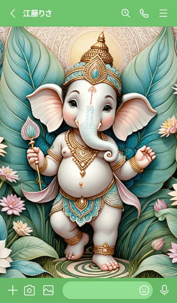 [LINE着せ替え] Ganesha :Rich & Love&Work Theme (JP)の画像2