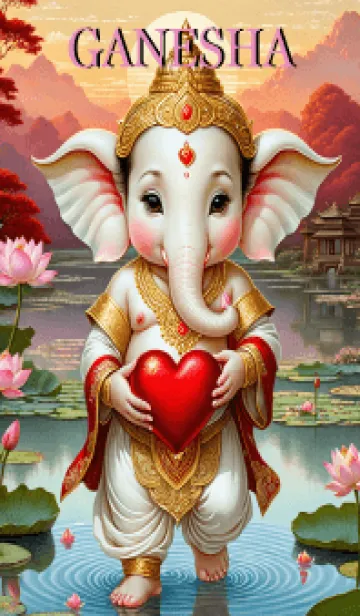Lotus Ganesha : Love & Rich Theme (JP)の着せ替えメイン画像