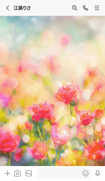 [LINE着せ替え] 薔薇(バラ)の花の着せかえ(R3710)の画像2