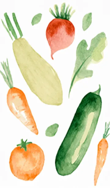 【シンプル】お野菜の着せかえ#493の着せ替えメイン画像