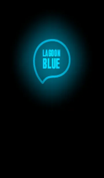 [LINE着せ替え] Lagoon Blue Neon Theme (JP)の画像1