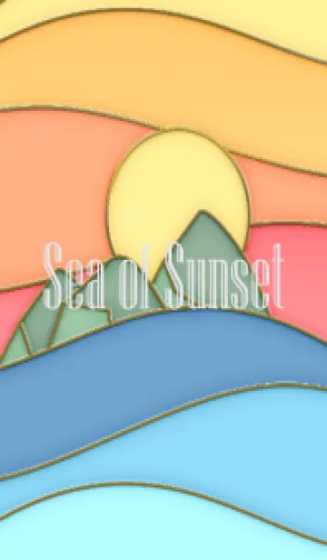 [LINE着せ替え] Sea of Sunset Enamel Pin 2の画像1