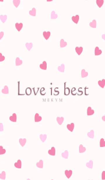 [LINE着せ替え] Love is best PINK -MEKYM- 2の画像1