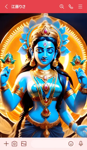 [LINE着せ替え] Laxmi ダークテーマ、カラフルな色 13の画像2