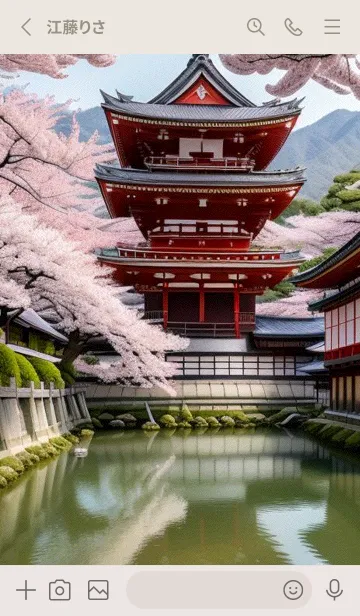 [LINE着せ替え] 浮世絵桜の季節 7NKLkの画像2