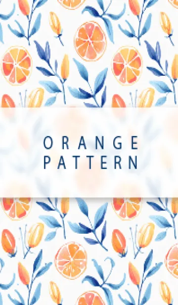[LINE着せ替え] 水彩のオレンジガーデンの画像1