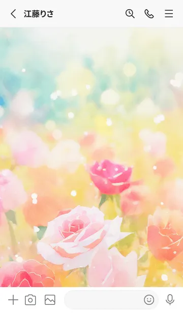 [LINE着せ替え] 薔薇(バラ)の花の着せかえ(R3707)の画像2