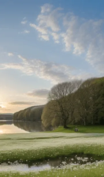 [LINE着せ替え] 田園風光-春の丘の草原 k29yQの画像1