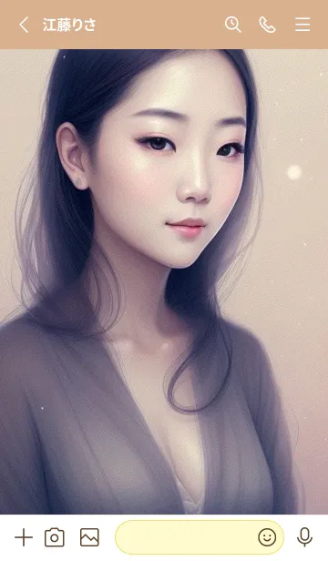 [LINE着せ替え] 東方の少女 mFO0mの画像2