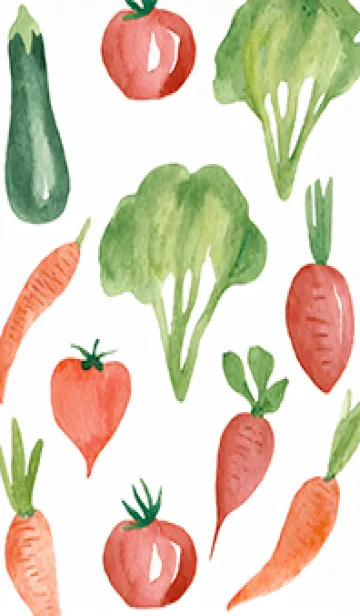 [LINE着せ替え] 【シンプル】お野菜の着せかえ#496の画像1