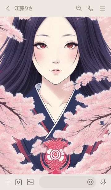 [LINE着せ替え] 浮世絵桜の季節 w9DGbの画像2