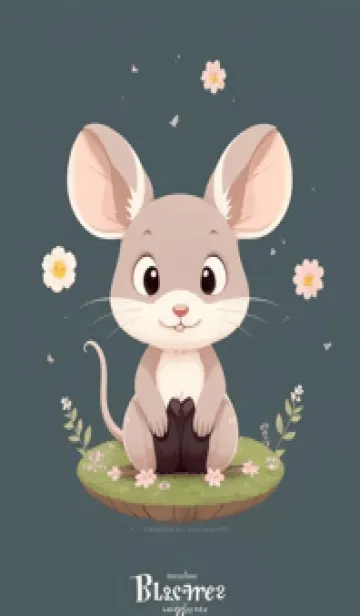 [LINE着せ替え] 快適な良い日 可愛い小さなマウス G2Y1nの画像1