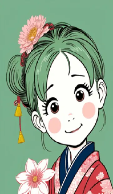 [LINE着せ替え] Q版 - 可愛な少女 SG1zYの画像1