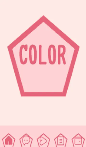 [LINE着せ替え] pink color I57の画像1