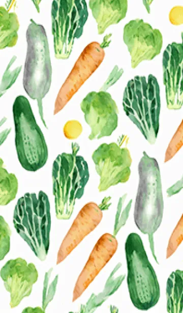 [LINE着せ替え] 【シンプル】お野菜の着せかえ#498の画像1