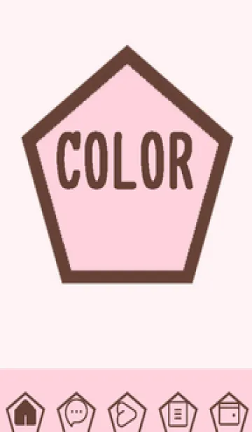 [LINE着せ替え] pink color I58の画像1
