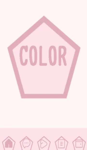 [LINE着せ替え] pink color I60の画像1