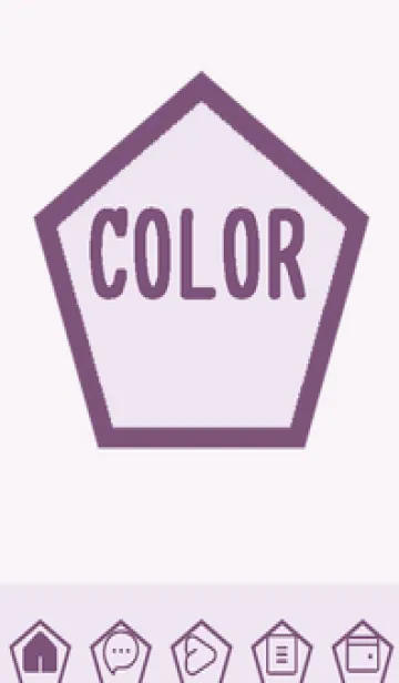 [LINE着せ替え] purple color I58の画像1