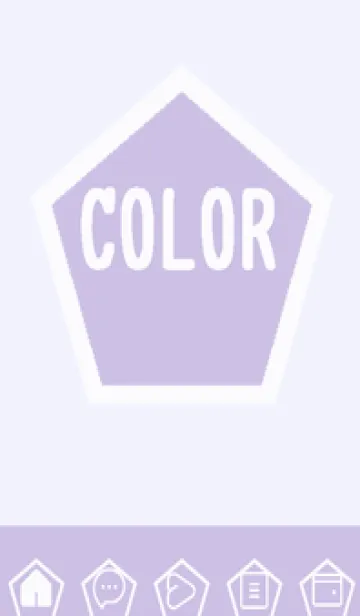 [LINE着せ替え] purple color I59の画像1