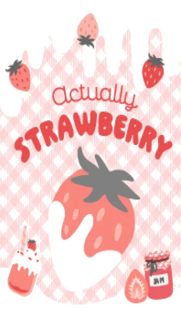 [LINE着せ替え] いちご - Actually Strawberry - Lightの画像1
