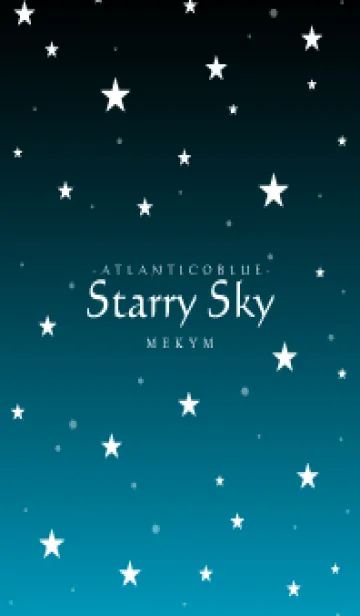 [LINE着せ替え] - Starry Sky Atlantico Blue -の画像1