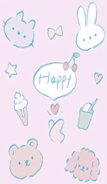 [LINE着せ替え] パールピンク フリースタイル10_1の画像1