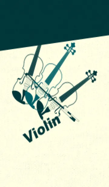 [LINE着せ替え] Violin 3カラー ディープティールグリーンの画像1