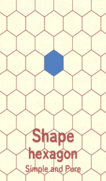 [LINE着せ替え] 六角形のきせかえ 薄群青の画像1