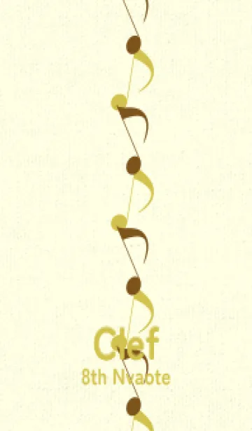 [LINE着せ替え] 八分音符1 煙草色の画像1