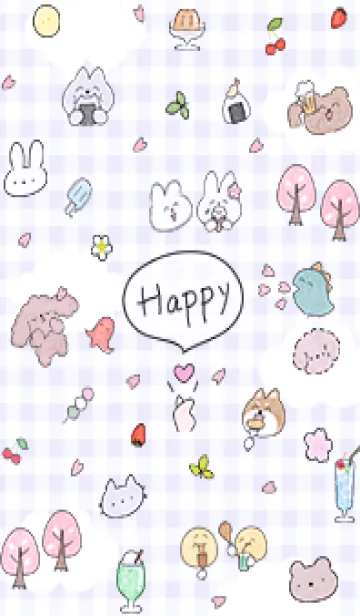 [LINE着せ替え] retro purple 超楽しい時間11_1の画像1