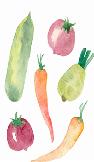 [LINE着せ替え] 【シンプル】お野菜の着せかえ#506の画像1