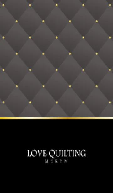 [LINE着せ替え] LOVE QUILTING -chic retro gray-の画像1