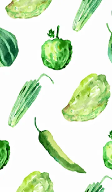[LINE着せ替え] 【シンプル】お野菜の着せかえ#505の画像1