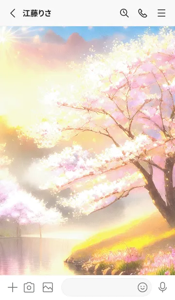 [LINE着せ替え] 優美な春の風景の着せかえ(Spring-398)の画像2