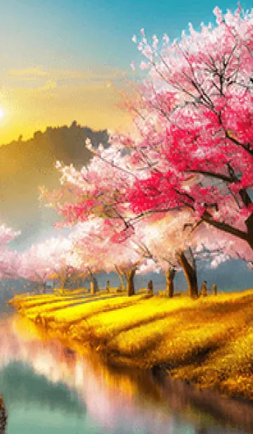 [LINE着せ替え] 優美な春の風景の着せかえ(Spring-399)の画像1