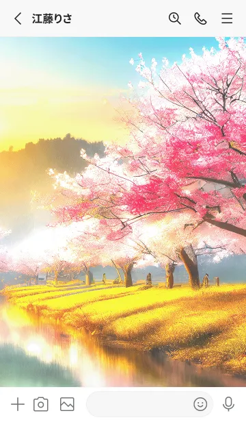 [LINE着せ替え] 優美な春の風景の着せかえ(Spring-399)の画像2